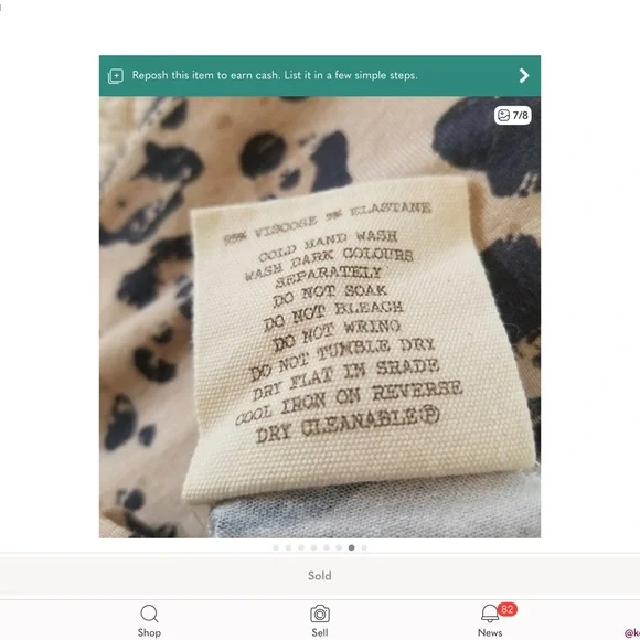 Wild Ones Leopard Bells Flares Pants - Picture 6 of 7